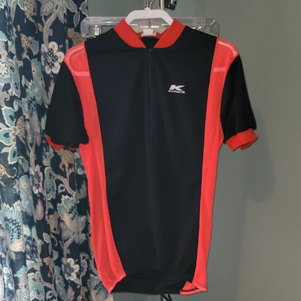 Vintahe Black and Orange Cycling Jersey